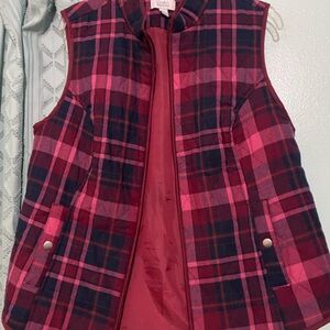 Plaid Puffer Vest